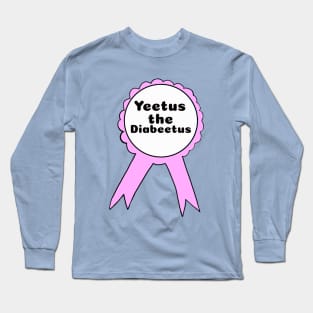 Yeetus the Diabeetus Ribbon - Light Pink Long Sleeve T-Shirt